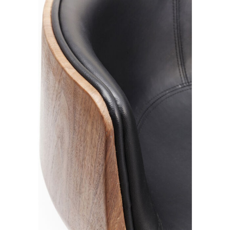 Swivel Armchair Club Walnut